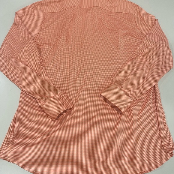 Mizzen and Main Men's Orange Checkered Shirt Size XXL - Picture 2 of 4